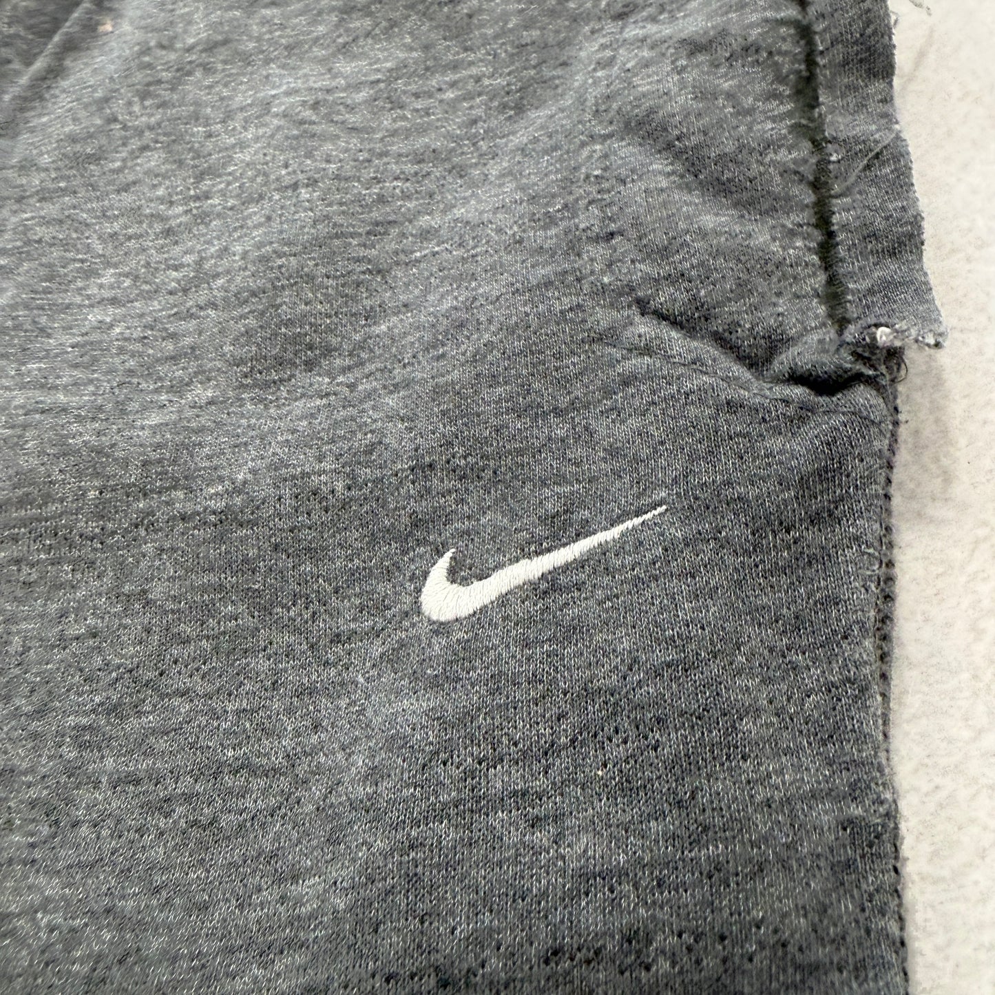 Nike Men's Charcoal Gray Fleece Sweatpants Elastic Waistband Pockets Size L