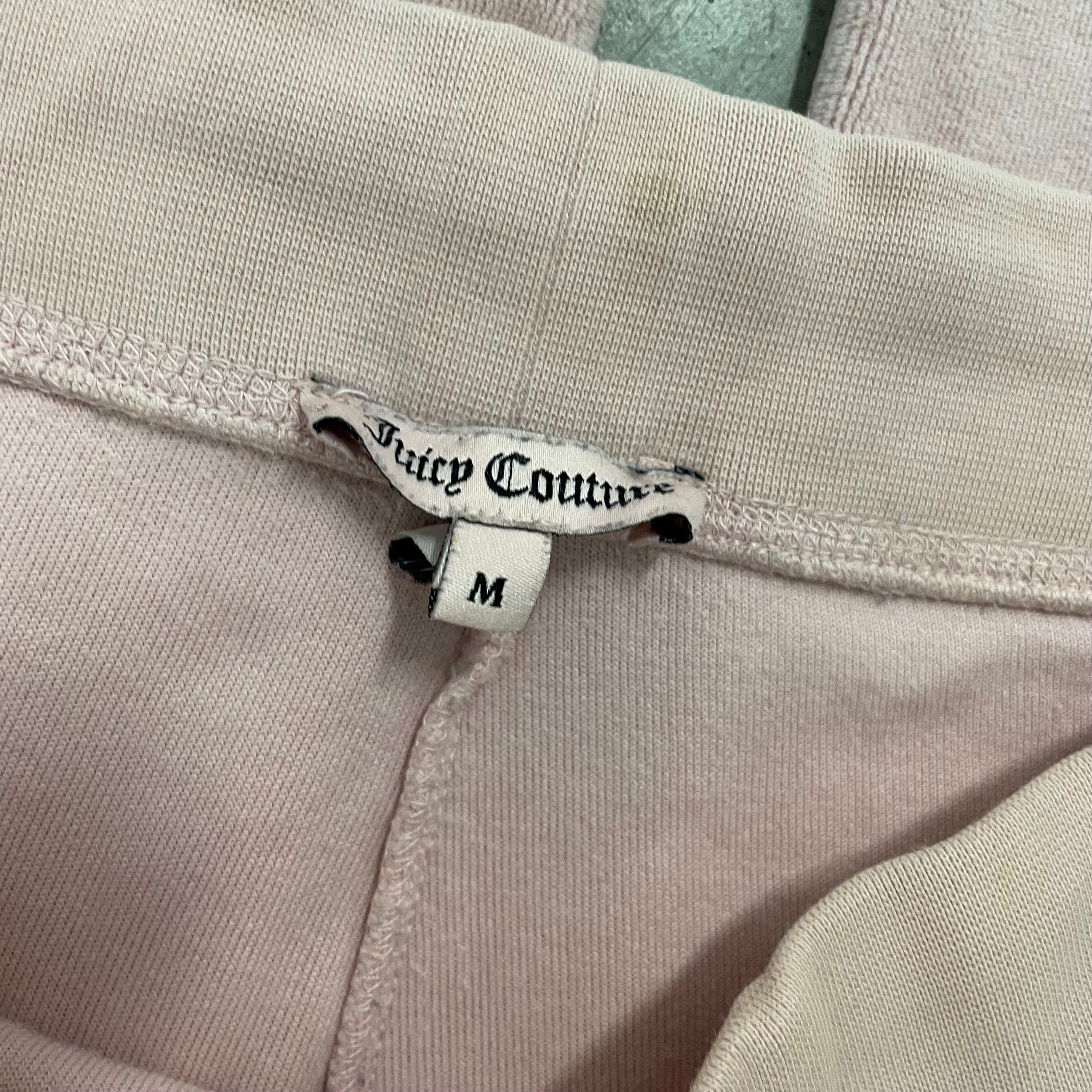 Pink Velour Juicy Couture Flared Pants w/ Rare Design SIZE M