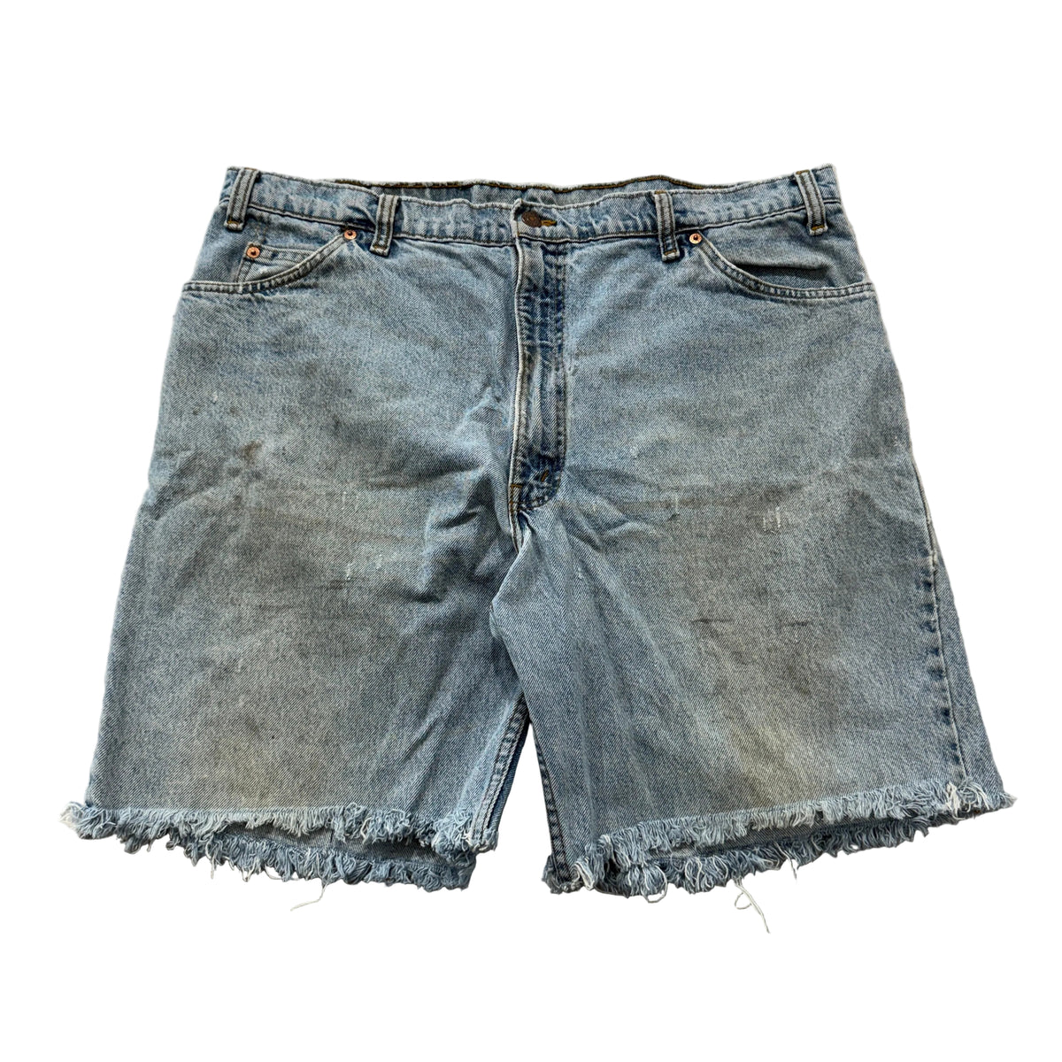 Levis Vintage 550 Light Wash Cutoff Jean Shorts Size 42 photo 1