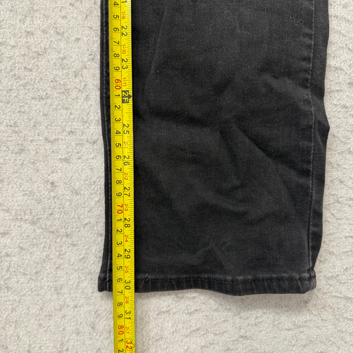 Levi's Denim Jeans Men's Black Wash Straight Leg Five Pocket Classic Size 30x32 photo 5