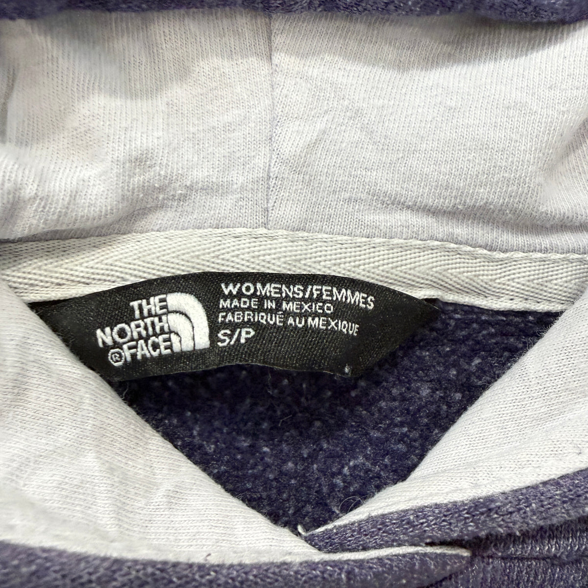 The North Face Womens Purple Vertical Logo Pullover Hoodie Size S photo 3