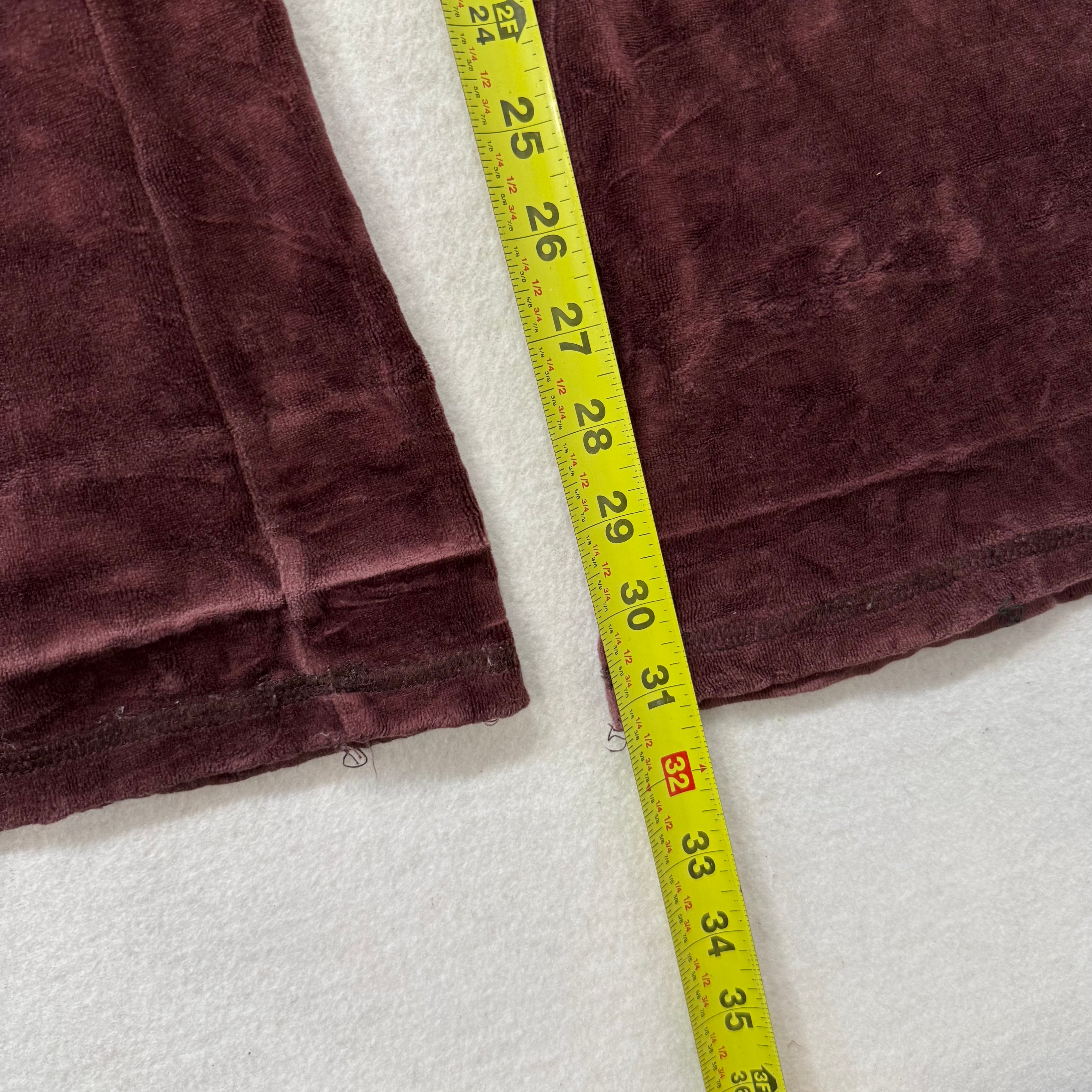 2003 Vintage Juicy Couture brown drawstring flare pants size L