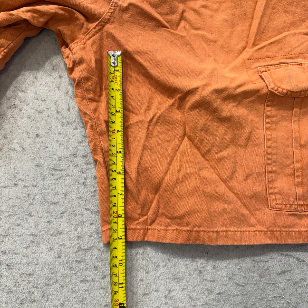 Cargo Shorts Men's Burnt Orange Cotton Twill Utility Pockets Casual Size 36 photo 5