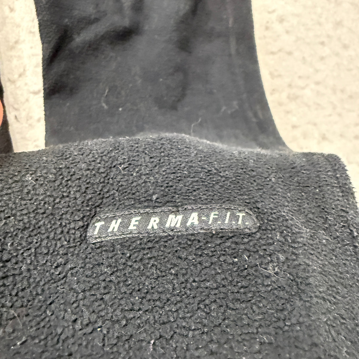 Nike Men's Black Fleece Sweatpants Zippered Pockets Drawcord Hem Logo Size S