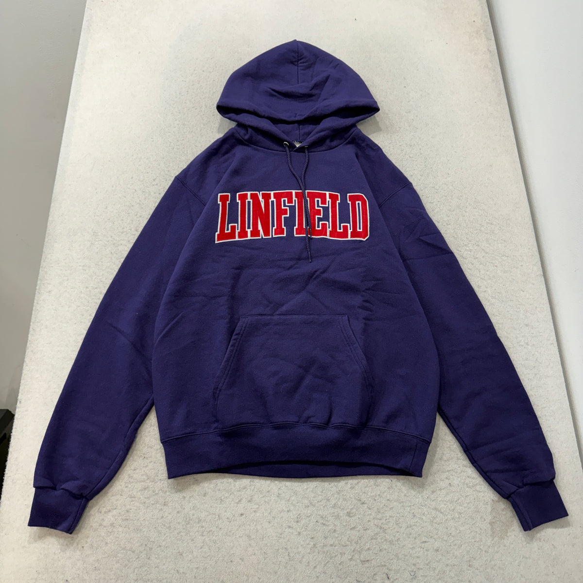 Champion Linfield College Purple Pullover Hoodie Size M photo 1
