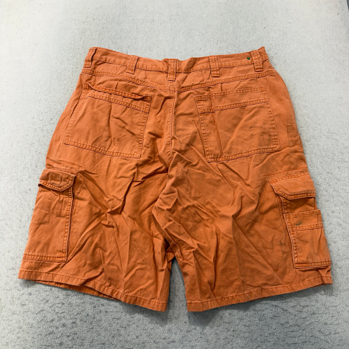 Cargo Shorts Men's Burnt Orange Cotton Twill Utility Pockets Casual Size 36 photo 2