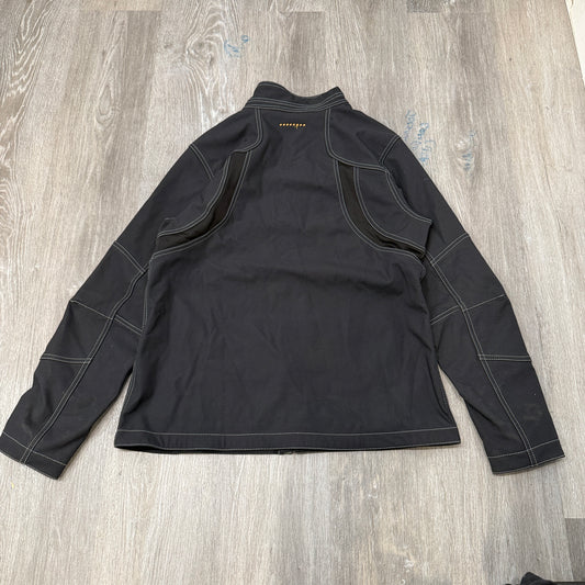 Ariat Men's Black Softshell Jacket Full Zip Contrast Stitching Outdoor Size M