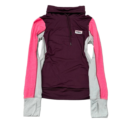 Victoria's Secret PINK Ultimate Women's Burgundy Pink Funnel Neck Hoodie Size M