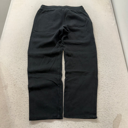 Old Navy Mens Black Fleece Sweatpants Wide Leg Drawstring Pockets Classic Size M