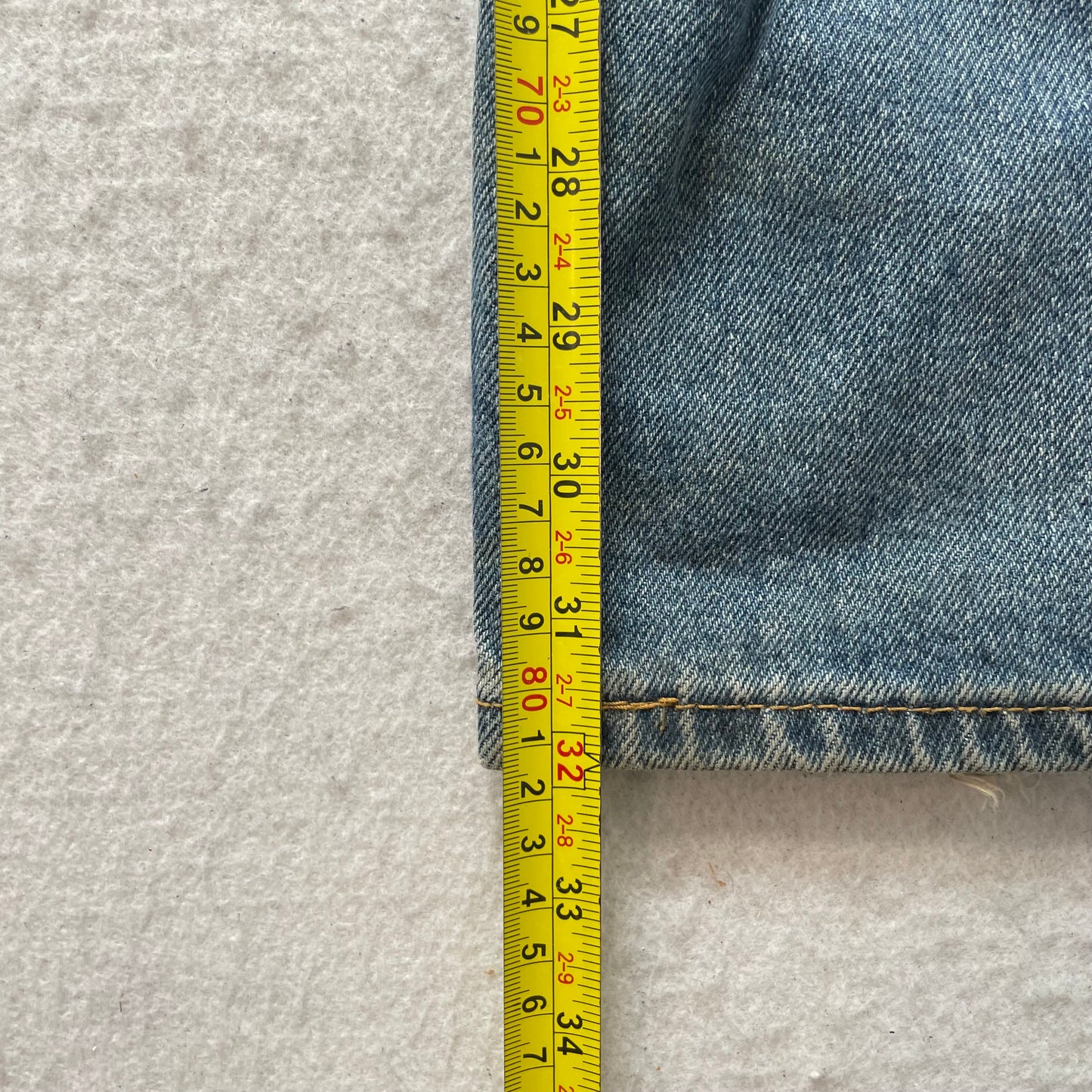 Levi's 550 Men's Blue Denim Straight Leg Jeans Streetwear Relaxed Fit Size W34