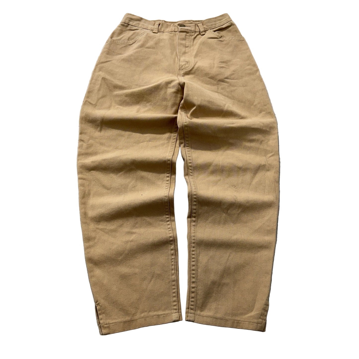 Vintage Rustler Women's Khaki Canvas Pants Pockets Classic  Made In USA Size 10