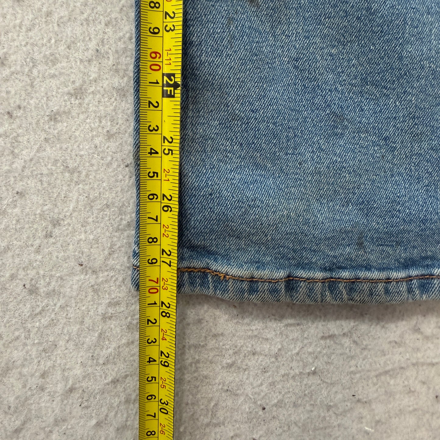 Levi's 527 Men's Blue Denim Jeans Zip-Fly Pockets Classic Stained Size 36x30