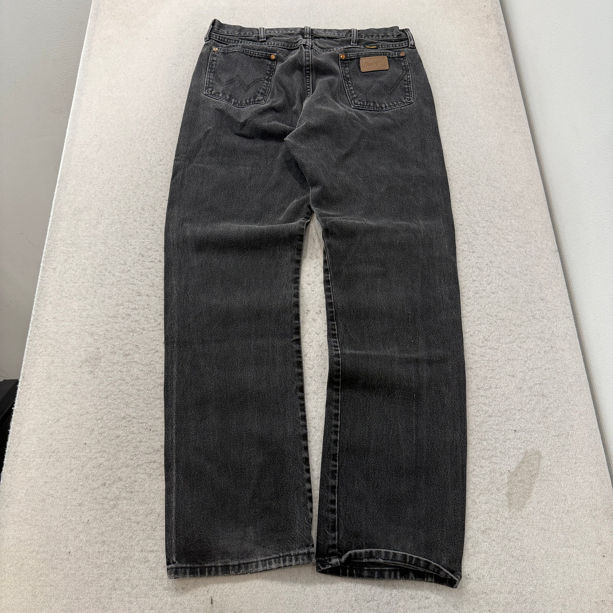 Wrangler Black Denim Cowboy Cut Jeans Size 34x32 photo 2