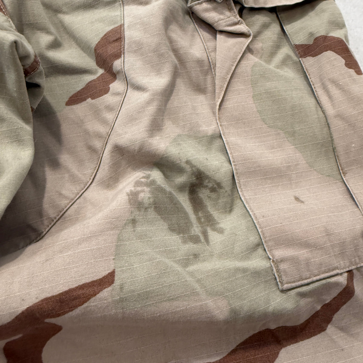 Vintage US Military DCU Men 3-Color Desert Camouflage Cargo Pants - Medium Long