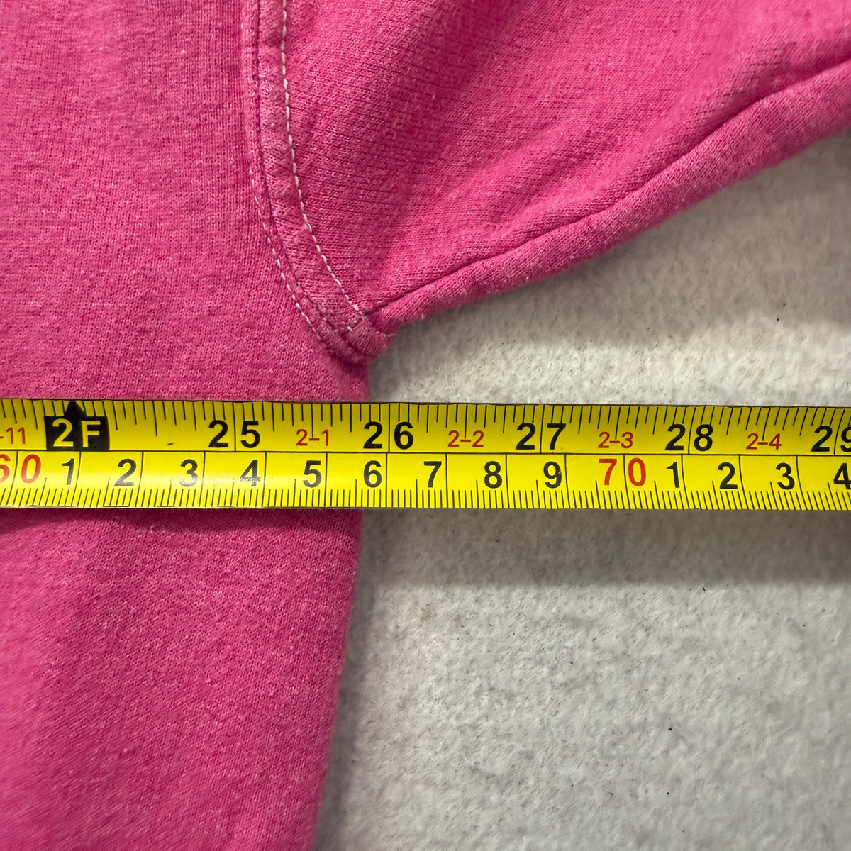 Nirvana Women's Hot Pink Fleece Sweatshirt Tie Dye Smiley Face Crewneck Size S/M