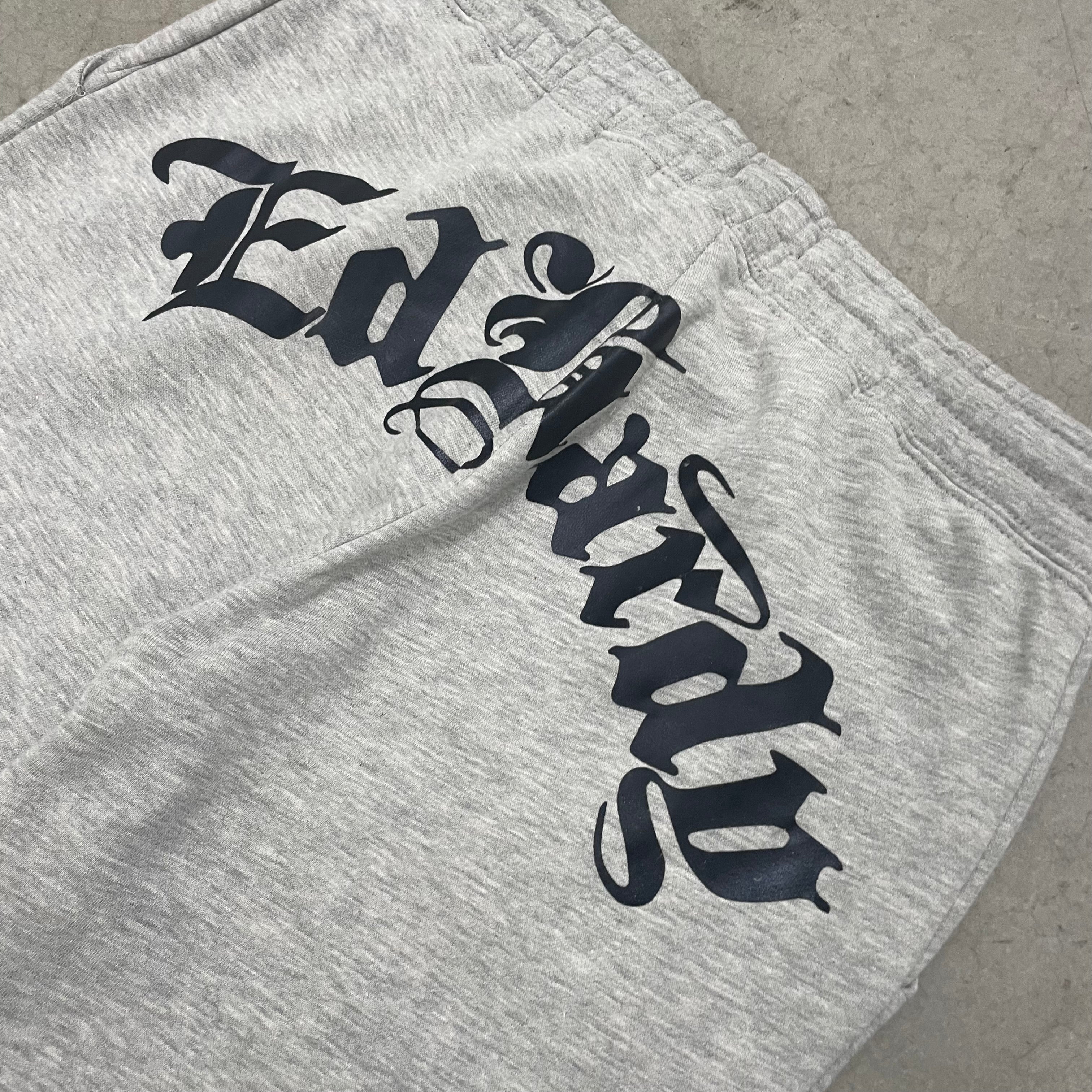 ED HARDY “Heart Of Roses” GREY FLARED PANTS