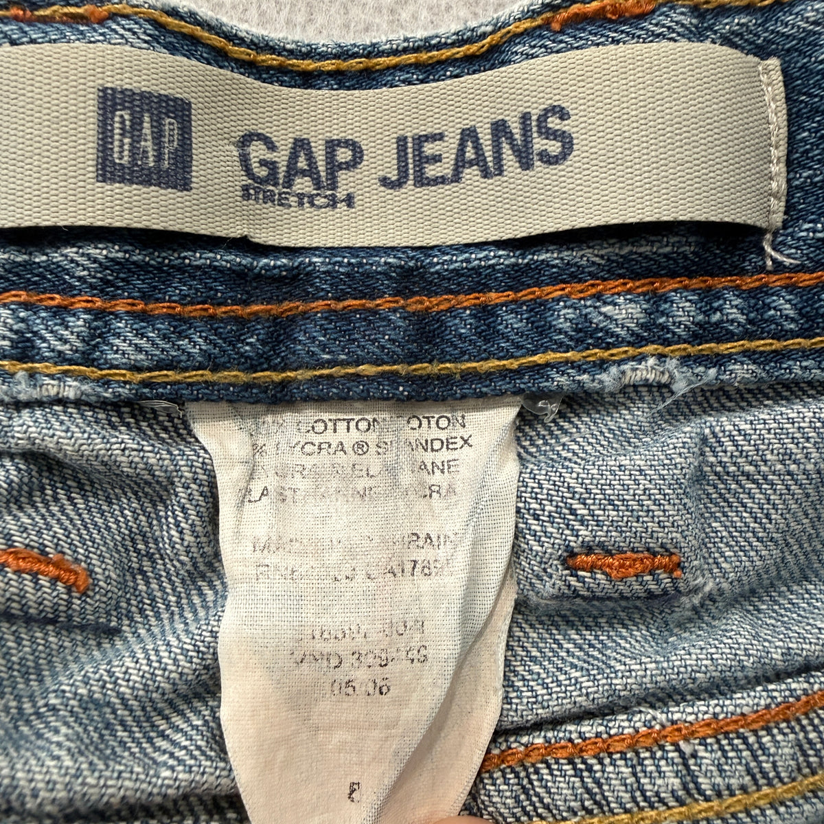 GAP Stretch Women's Blue Medium Wash Denim Mini Skirt 5-Pockets Y2K Size W30
