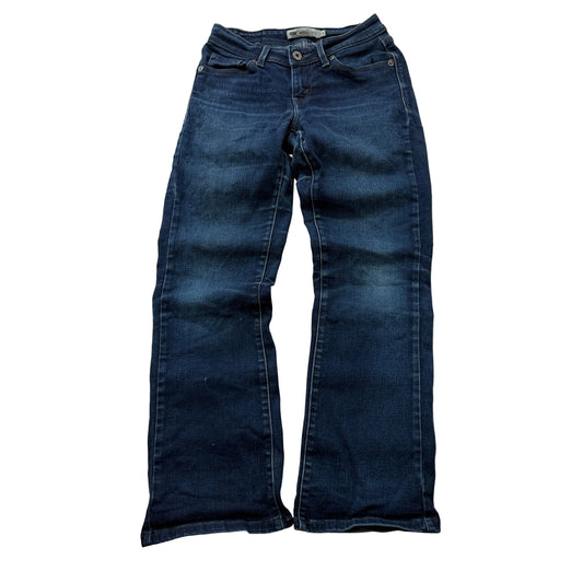 Levi's 529 Women's Blue Curvy Bootcut Denim Jeans Zip-Fly Baggy Classic Size 4