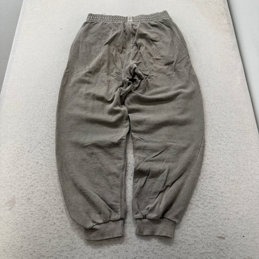 Nike Men's Grey Fleece Sweatpants Elastic Waistband Pockets Tapered Leg Size XL