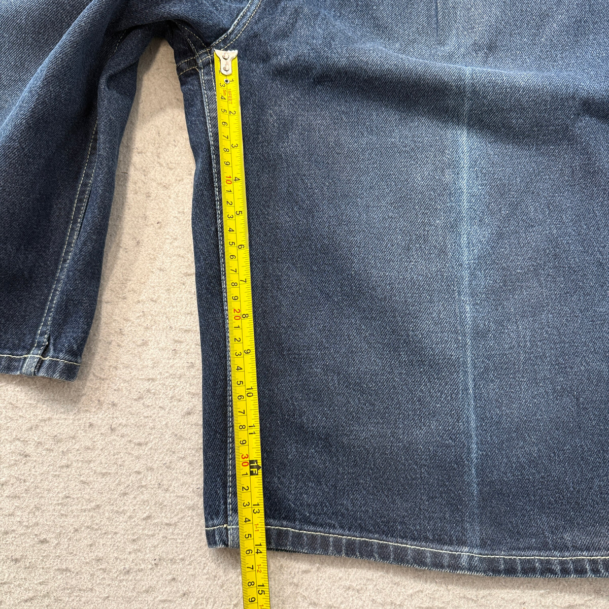 Sean John Dark Wash Baggy Denim Shorts Size 40 photo 6
