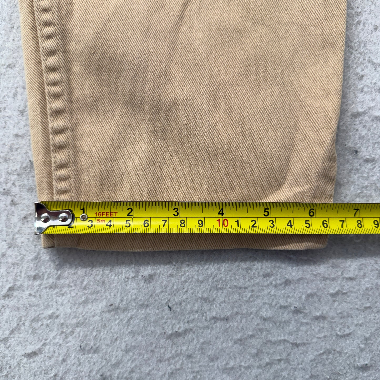 Vintage Rustler Women's Khaki Canvas Pants Pockets Classic  Made In USA Size 10