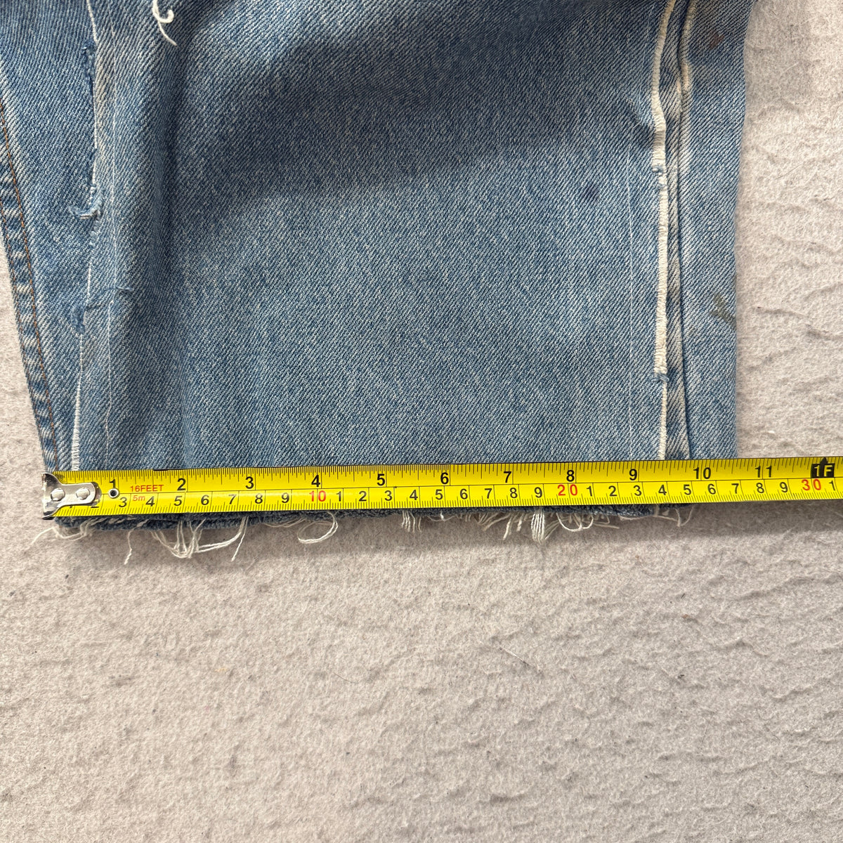 Kirkland Signature Cutoff Denim Shorts Light Wash Size 34 photo 6