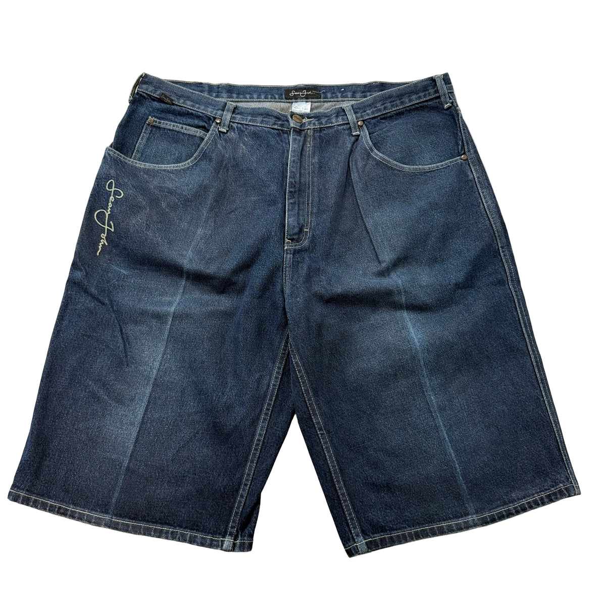 Sean John Dark Wash Baggy Denim Shorts Size 40 photo 1