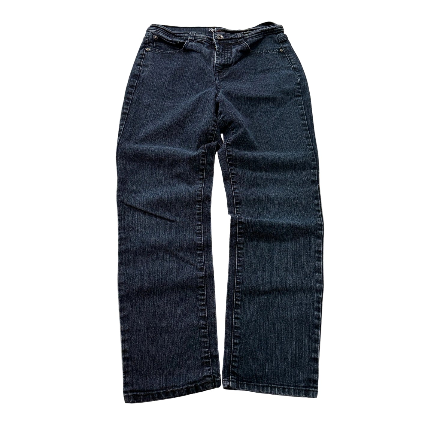Style & Co. Tummy Control Women's Blue Denim Jeans Zip-Fly Pocket Classic Size 8