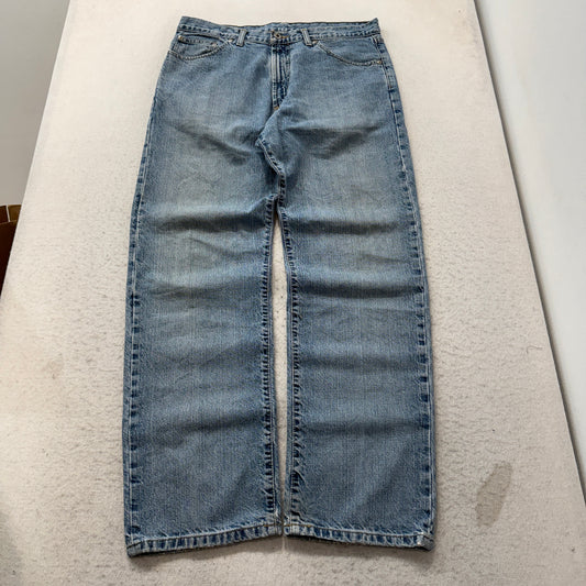 Polo Jeans Co. Men's Blue Denim Jeans Relaxed Fit Pocket Classic Zip-Fly Size 34