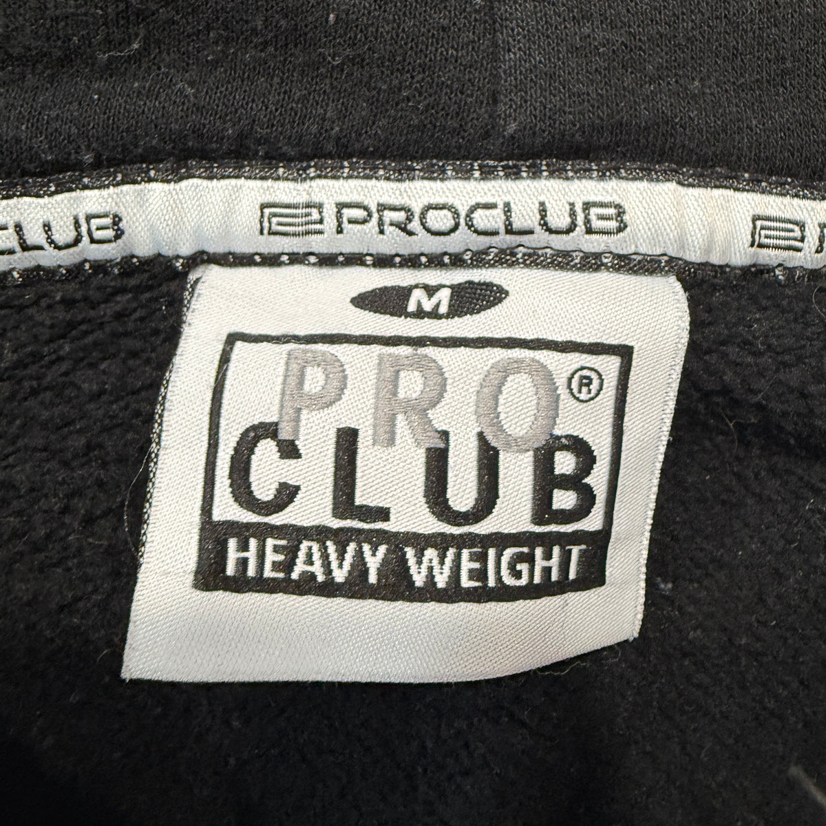 Pro Club Heavyweight Full-Zip Hoodie Men's Black Fleece Streetwear Size M photo 3