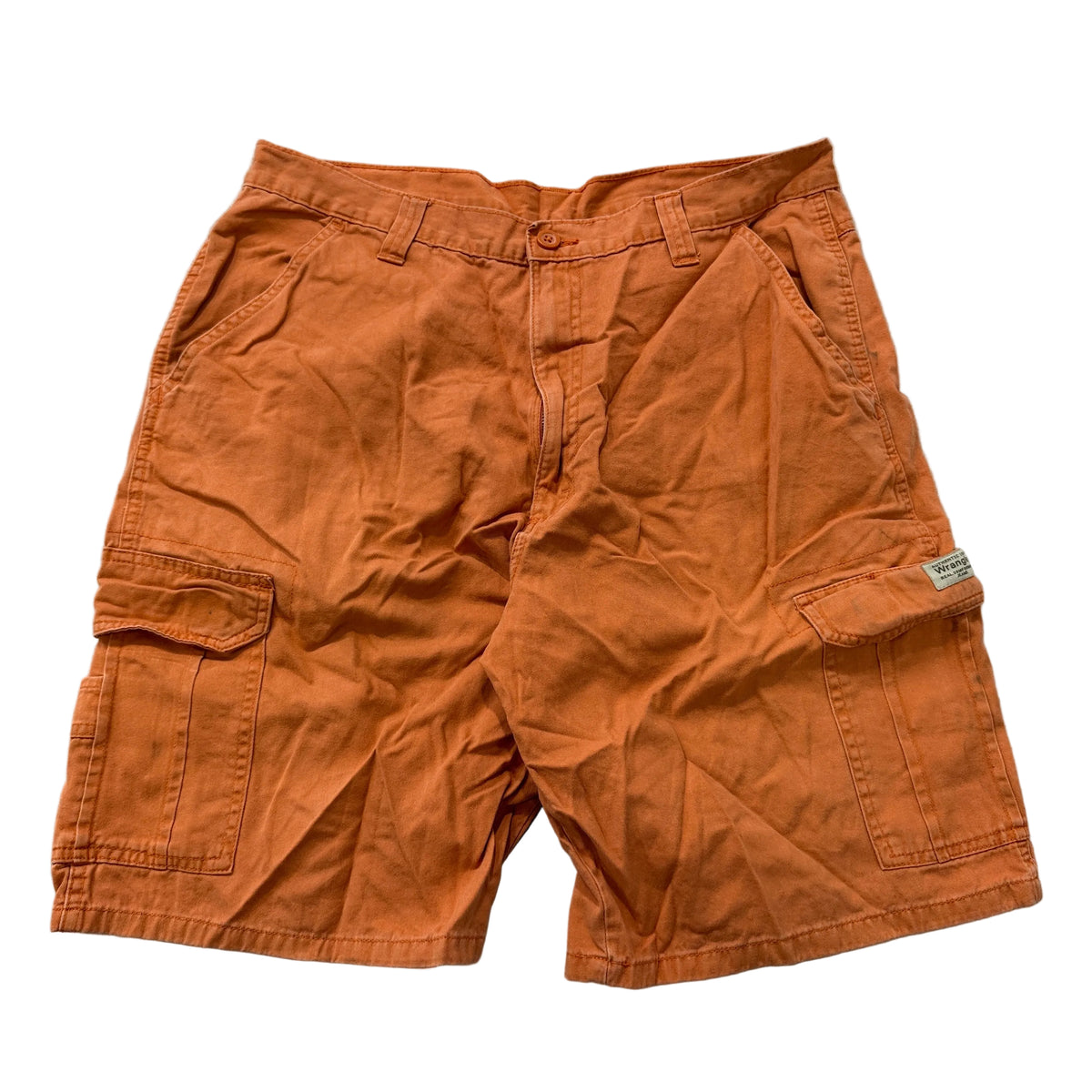 Cargo Shorts Men's Burnt Orange Cotton Twill Utility Pockets Casual Size 36 photo 1