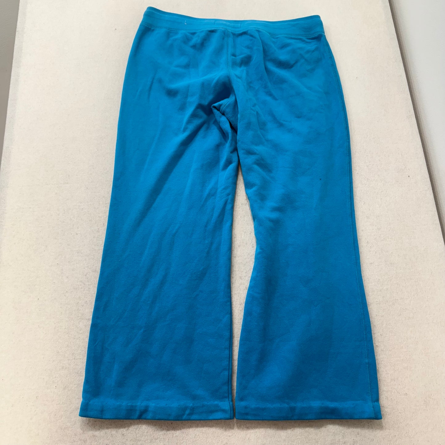 Aeropostale Women's Spirit Blue Flared Wide Leg Sweatpant Loungewear Logo Size L