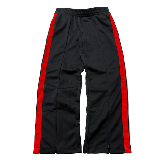 Wild Fable Track Pants Women's Black Red Side Stripe Wide Leg Size S photo 1