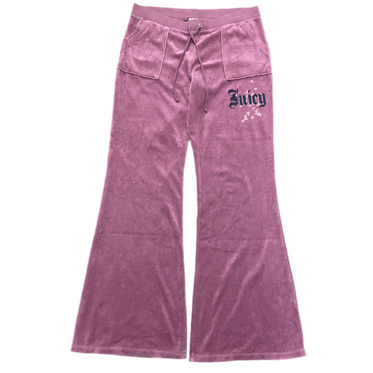 Vintage Juicy Couture MAGENTA snap pocket bat design size M