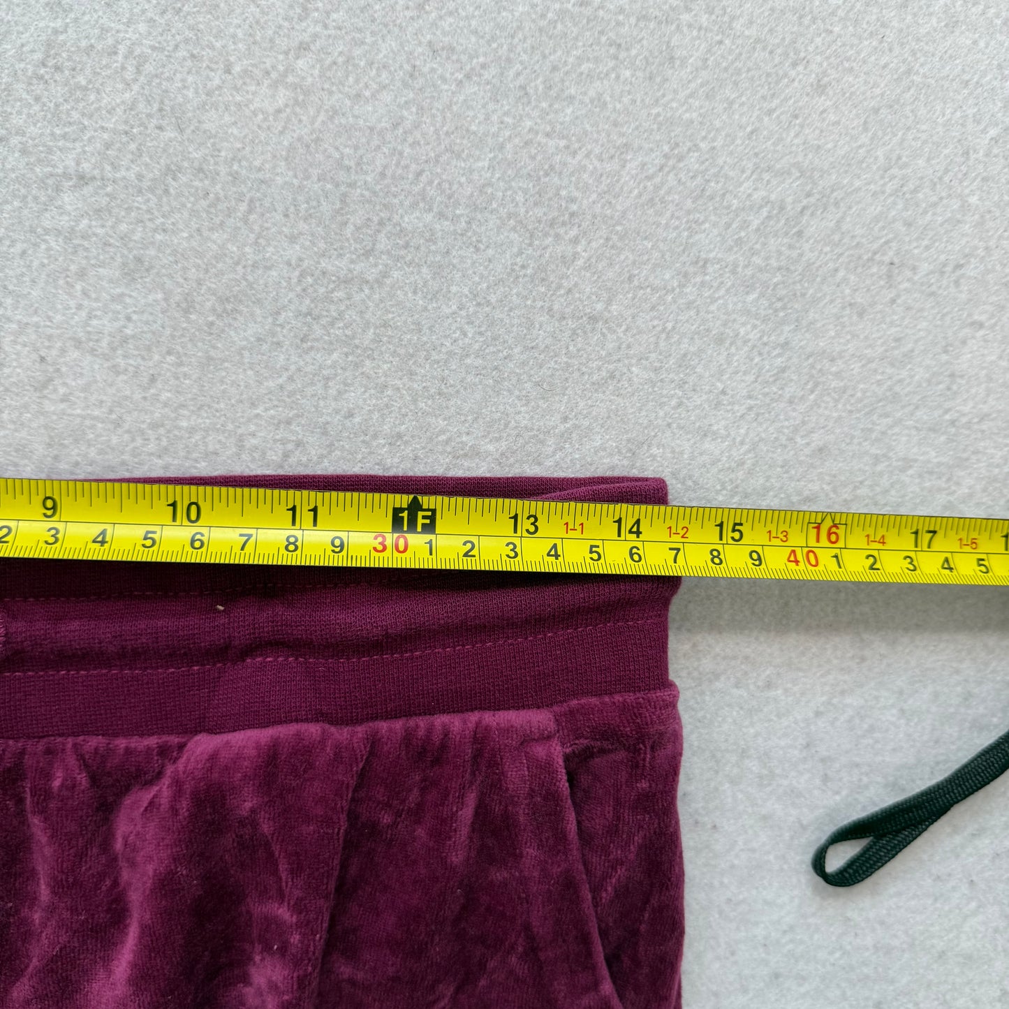 Vintage Juicy Couture Women's Berry Velour Flared Track Pant Loungewear Size S