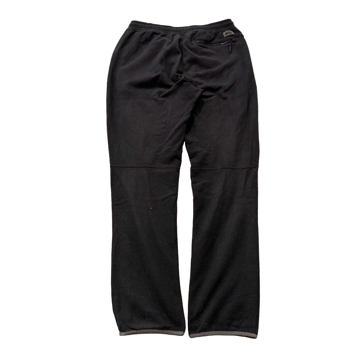 REI Co-op Men's Black Fleece Sweatpants Drawstring Pockets Classic Y2K Size M