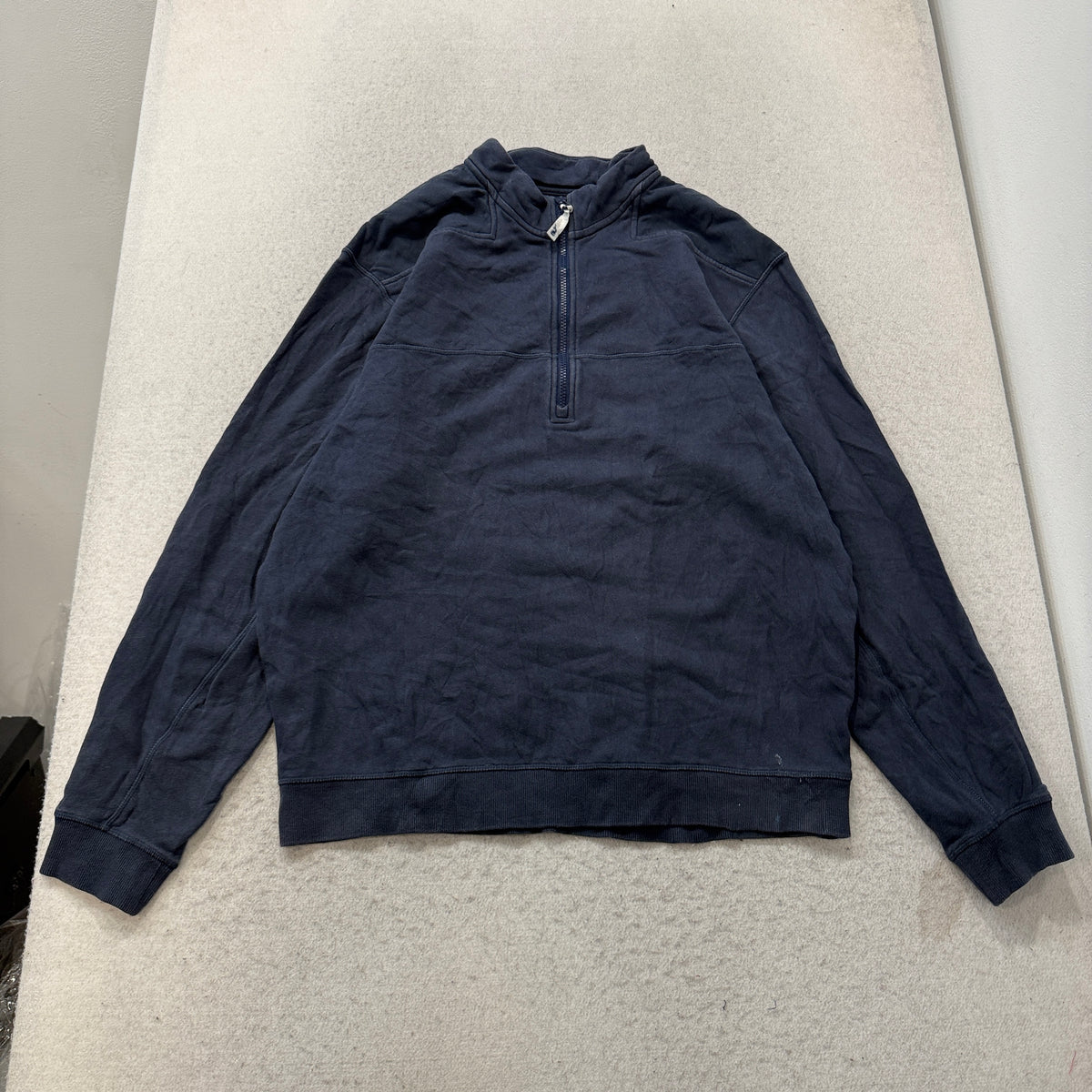 Vineyard Vines Navy Quarter Zip Pullover Sweatshirt Size L photo 1