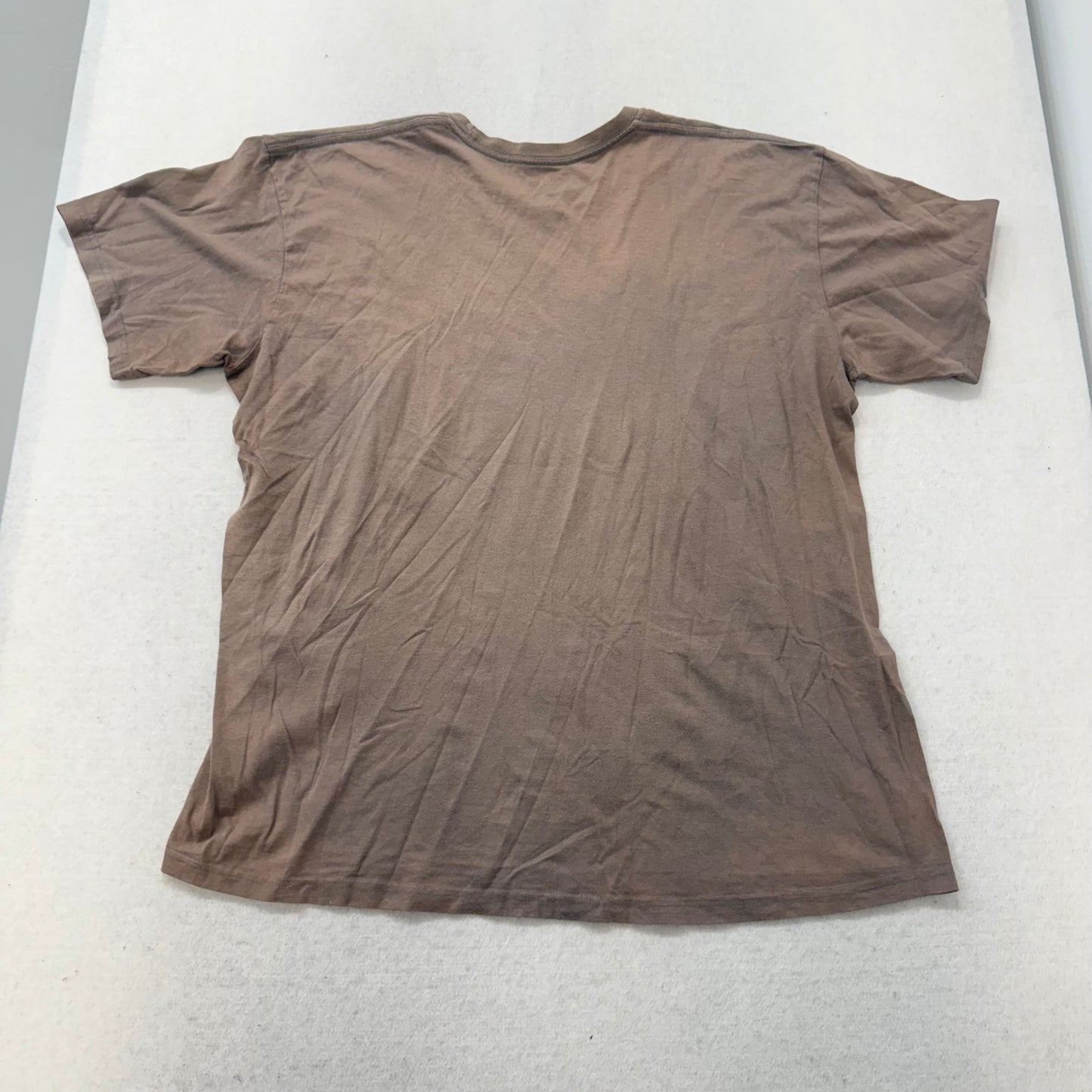 Tapout Men's Brown Cotton T-Shirt Short Sleeves MMA Neon Graphic Tee Size XL