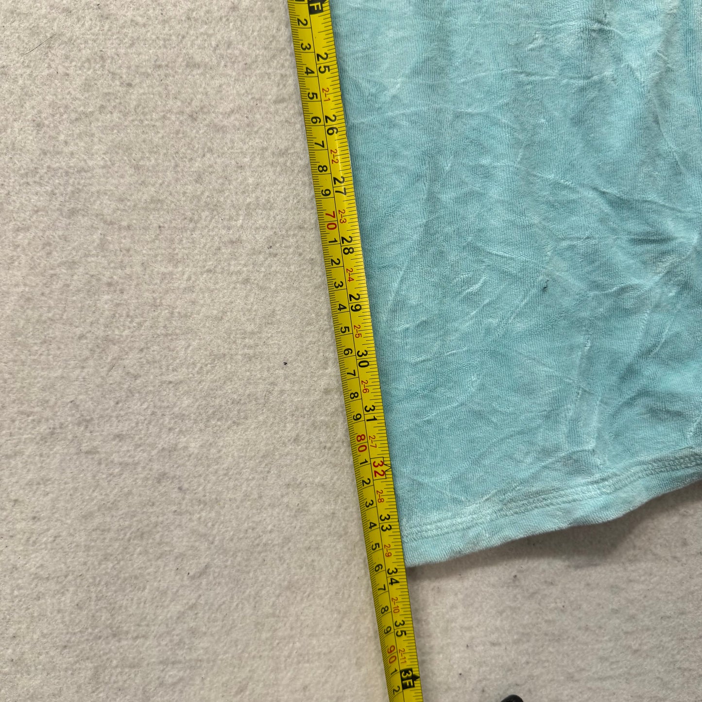 2003 Vintage Juicy Couture Women's Pale Turquoise Velour Flare Track Pant Size S