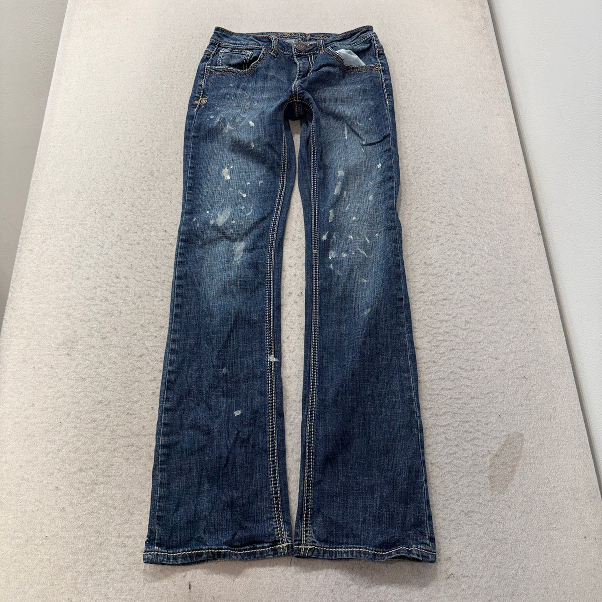 Adiktd Embellished Pocket Boot Cut Jeans Medium Wash Size 4 photo 1