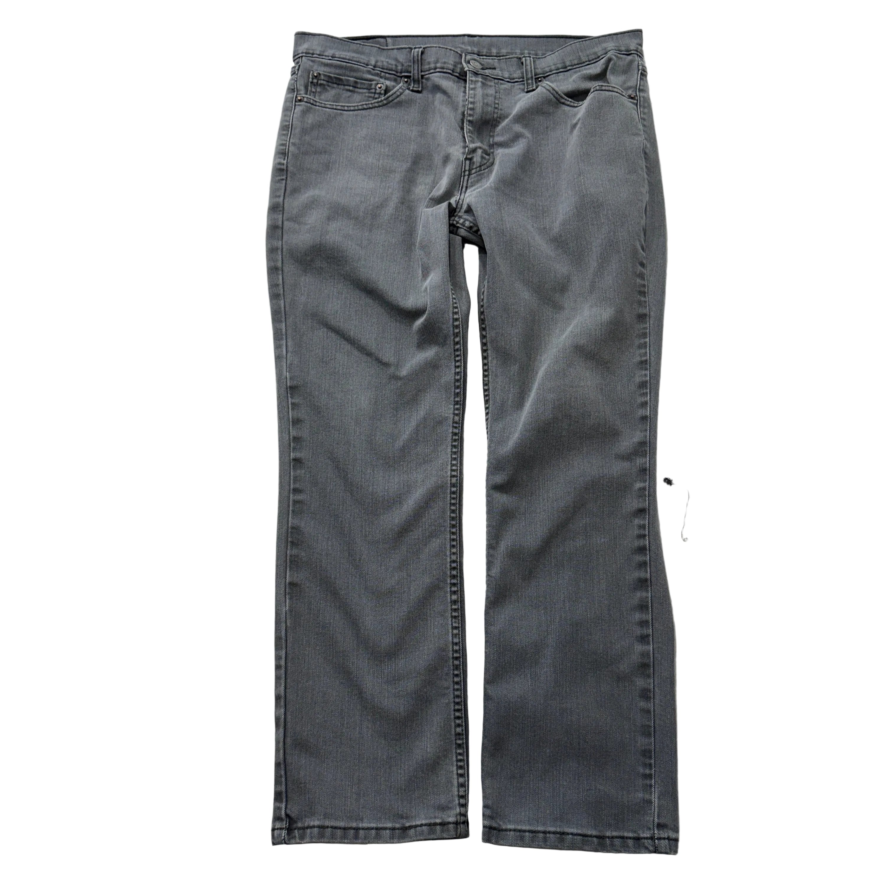 Levi's 511 Men's Grey Straight Fit Denim Jeans Pocket Classic Y2K Size 36x30