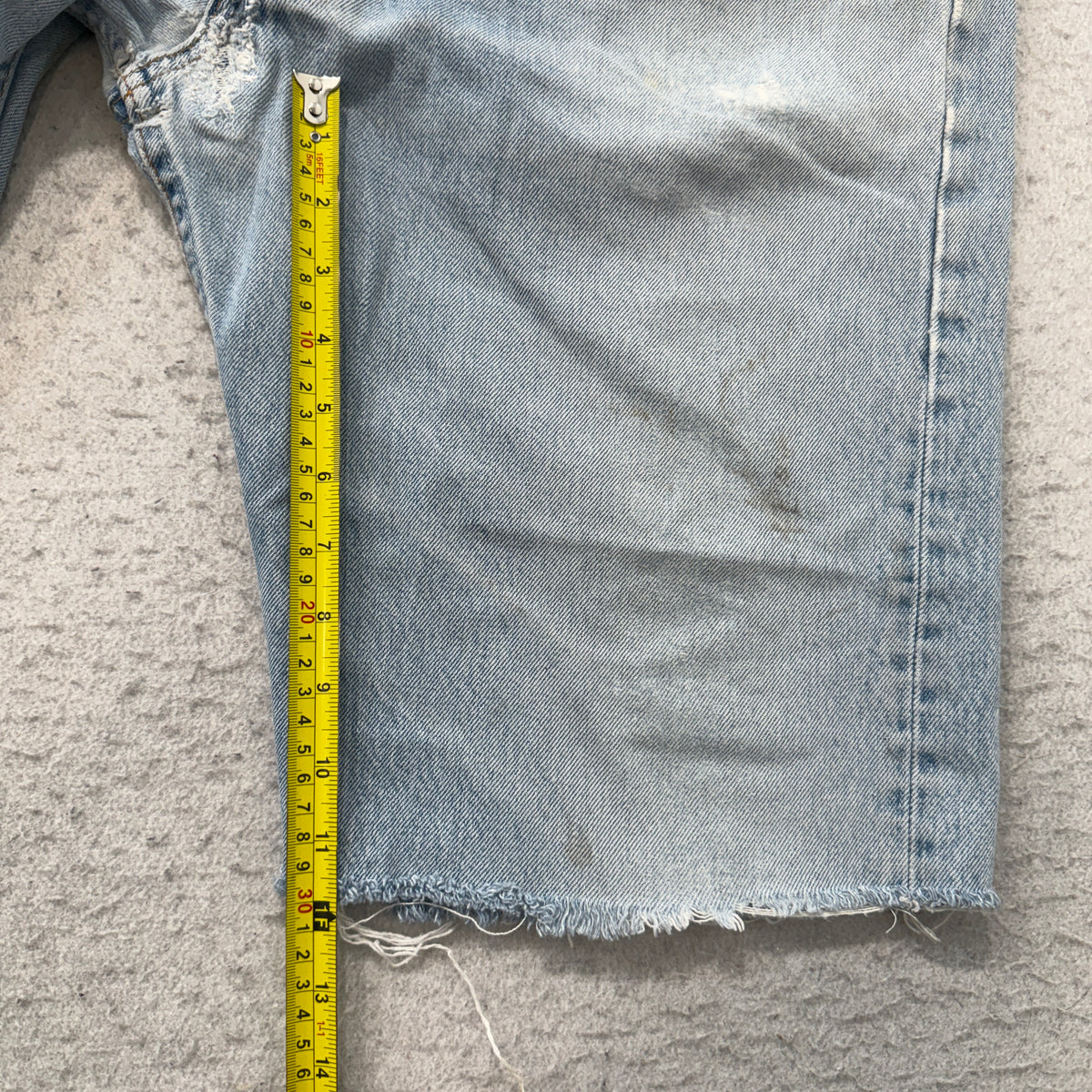 Levis Vintage 501xx Cutoff Denim Shorts Size 40 photo 5