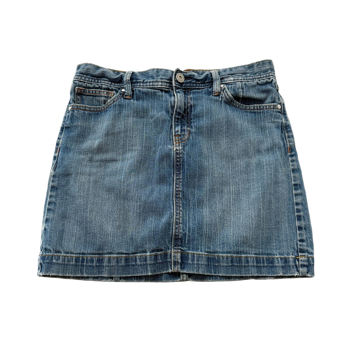 GAP Stretch medium wash denim mini skirt size 2