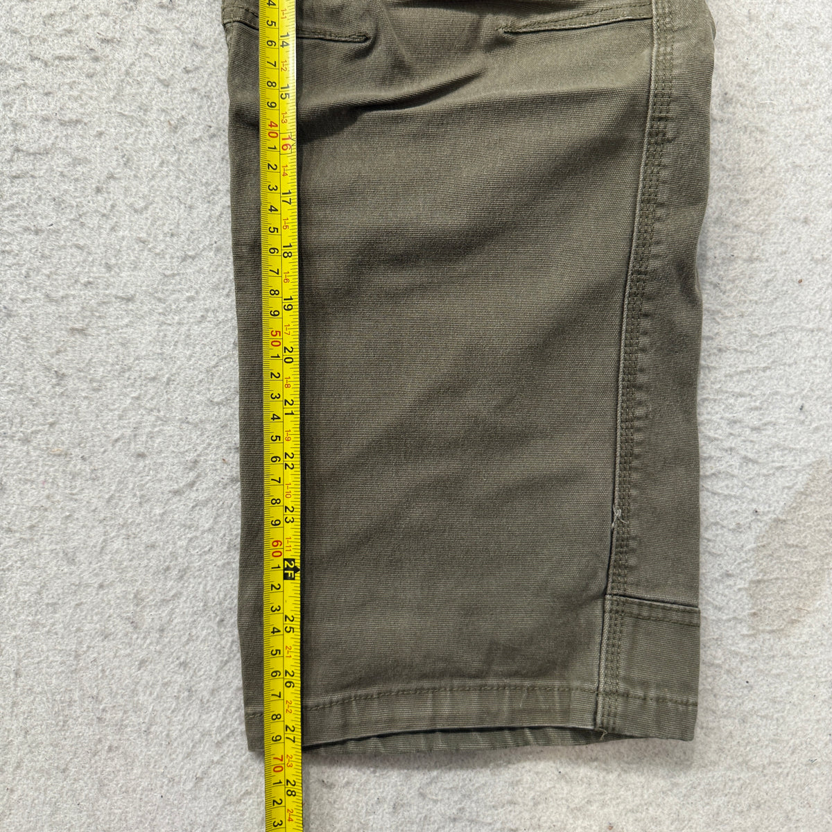Eddie Bauer Relaxed Fit Canvas Pants Men's Olive Green Cotton Outdoor Size 38x30 photo 5