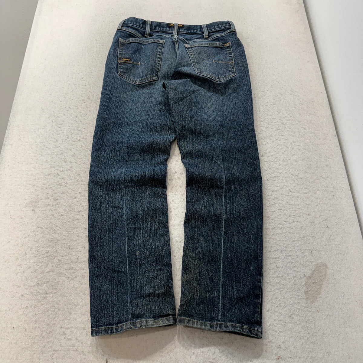 Ariat Rebar M4 Relaxed Straight Jeans Dark Wash Size 32x32 photo 2