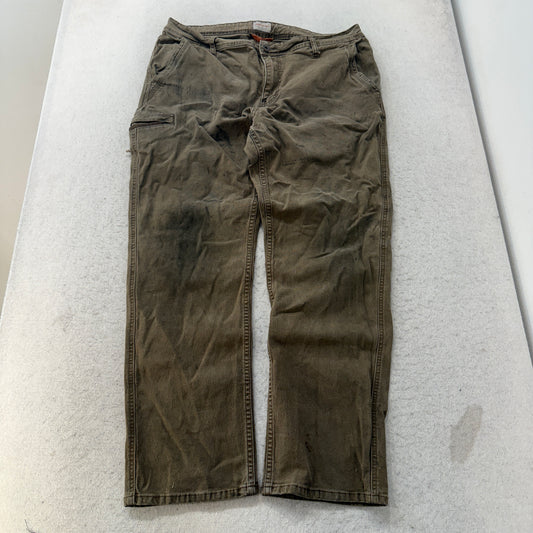 Weatherproof Vintage Relaxed Fit Canvas Pants Olive Size 38x32 photo 1