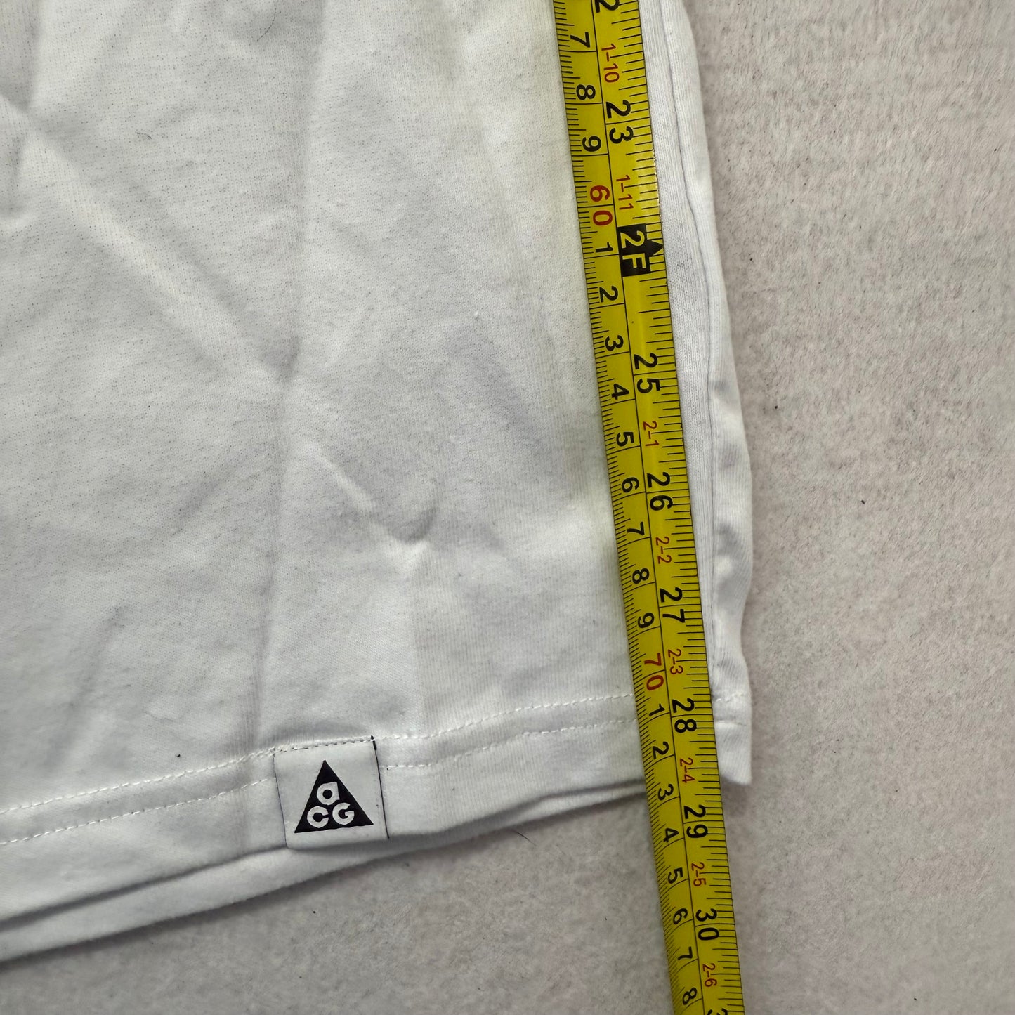 Nike ACG Men's White Cotton Dri-FIT Galaxy T-Shirt Short Sleeves Graphic Size XL