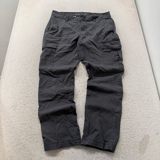 Old Navy Straight Built-In Flex Cargo Pants Men's Charcoal Gray Size 34x30 photo 1