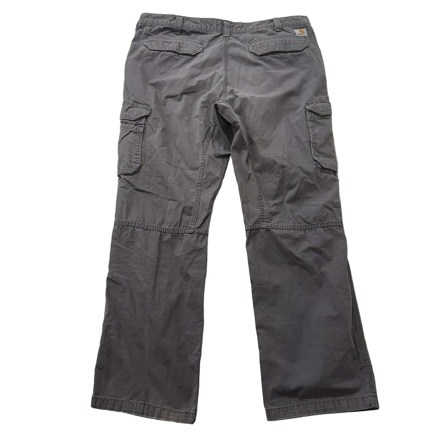 Carhartt Force Mens Grey Ripstop Cargo Work Pants Pockets Relaxed Fit Size 40x32