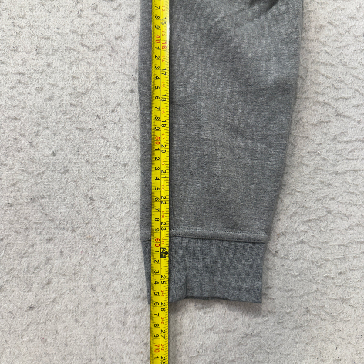 Nike Tech Fleece Jogger Pants Men's Heather Gray Zip Pocket Tapered Cuffed Size L photo 5
